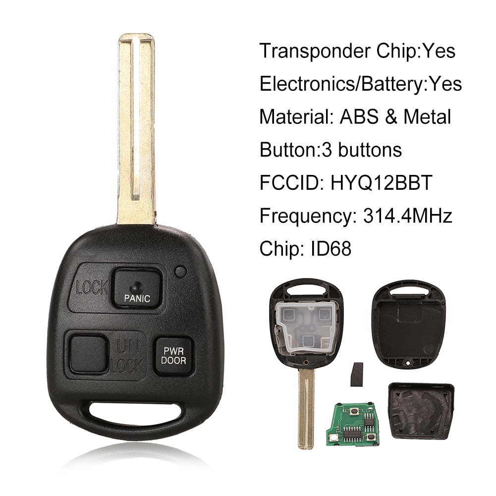 Syncont For Lexus Rx330 Rx350 Rx400h Rx450h Power Door Keyless Remote Car Key Fob Hyq12bbt Walmart Com