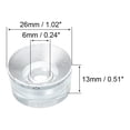 thumbnail image 2 of Unique Bargains Guitar Control Knobs Speed Volume Control Knobs 6x26x13mm Musical Instrument Parts Replacement Silver 4 Pack, 2 of 5