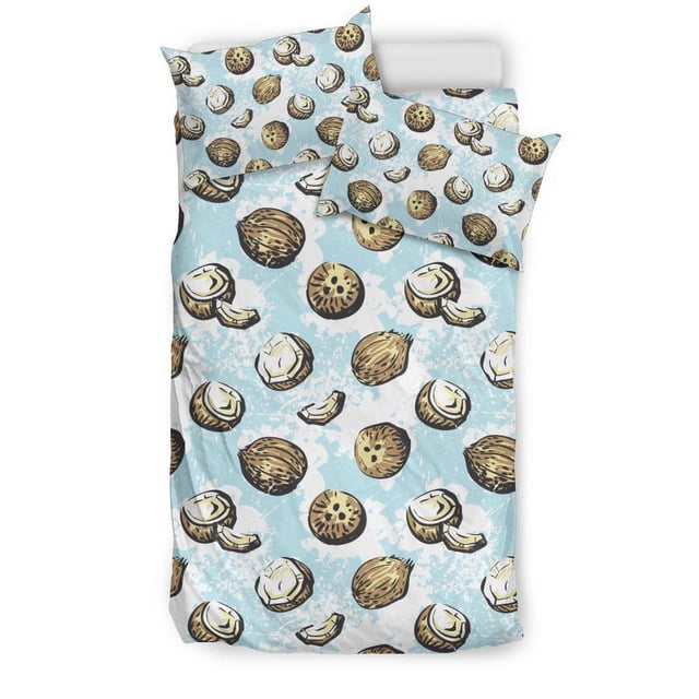 Juego de cama con estampado de coco Cn01