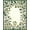 Green, Pattern 2, variant on Flatwoven High Traffic Area Rug, Elegant French Country Floral Medallion Runner with Ornate Scrollwork, Non Slip, Stain Resistant, Washable Area Rugs for Living Room, Bedroom(Ivory, 2X3)