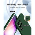thumbnail image 2 of for Samsung Galaxy S23 Ultra Case, with Full Camera Cover Protection，Liquid Silicone Slim Shockproof Protective Phone Case [Microfiber Lining] (Alpine Green), 2 of 6