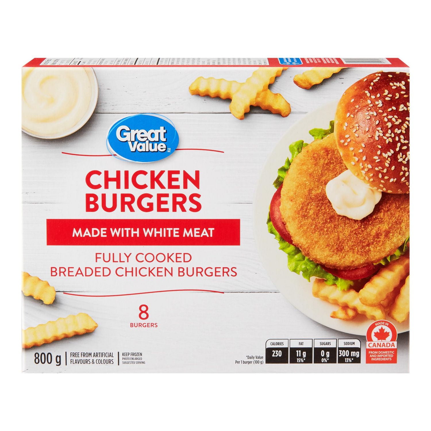 Great Value Chicken Burgers