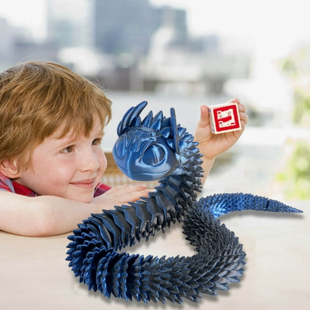 Regalos, decoraciones de festivales Año de la serpiente Impresión de juguetes de serpiente Impresión de juguetes de peluche articulados flexibles Impresión de animales Exquisitos juguetes lindos para