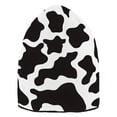 thumbnail image 6 of joogoo Cow Print Beanie Hats Cuffed Winter Warm Knit Thick Beanies, 6 of 7