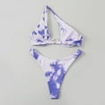 thumbnail image 5 of Efsteb Bathing Suit for Women 2 Piece Bikini Two Piece Swim Suit Bathing Suits Comfortable Bikini Sets Print Fashion Swimwear (Purple,XL), 5 of 6