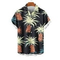 thumbnail image 4 of Styesk T-Shirts pour Homme Mode Décontractée Imprimé Poche Bouton Manches Courtes Col Rabattu Blouse Chemise, 4 of 5