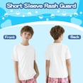thumbnail image 6 of Boy's Girls 50+ Rash Guard Swim Shirts Kids Teens Short Sleeve T Shirt Fishing Surfing Water Beach Tops Running Workout Gym Active Tee Shirt, 6 of 9