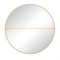 thumbnail image 3 of 39 Inch/42 Inch Wall Mounted Mirror, Metal Framed Decorative Round Mirror, Home Decor Dressing Mirrors For Bathroom, Living Room, Bedroom, Hallway, 3 of 4