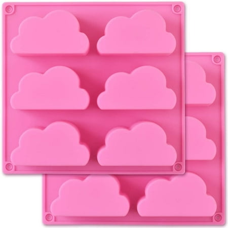 

Silicone cloud mold silicone soap mold multi-function soap pudding chocolate mold 2 pieces