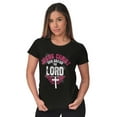 thumbnail image 3 of Jesus Christ Our Savior Christian Womens Slim Fit Graphic Tee Brisco Brands S, 3 of 5