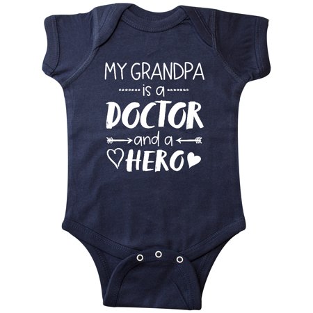 

Inktastic My Grandpa is a Doctor and a Hero Gift Baby Boy or Baby Girl Bodysuit