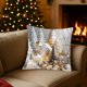 thumbnail image 1 of Herunwer Linen Plush Cartoon Snowman Print Pillowcase, Christmas Decorative Pillow Pillowcase (Without Pillow core), 1 of 6