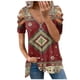 thumbnail image 1 of Blusa de manga corta con cuello en V y cremallera suelta para mujer OAVQHLG3B Store lin121212, 1 of 4