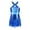 Blue, variant on Sequins Fringe Dress for Women Girls Ballet Latin Dance Dress Jazz Chacha Belly Rumba Samba Gold 6