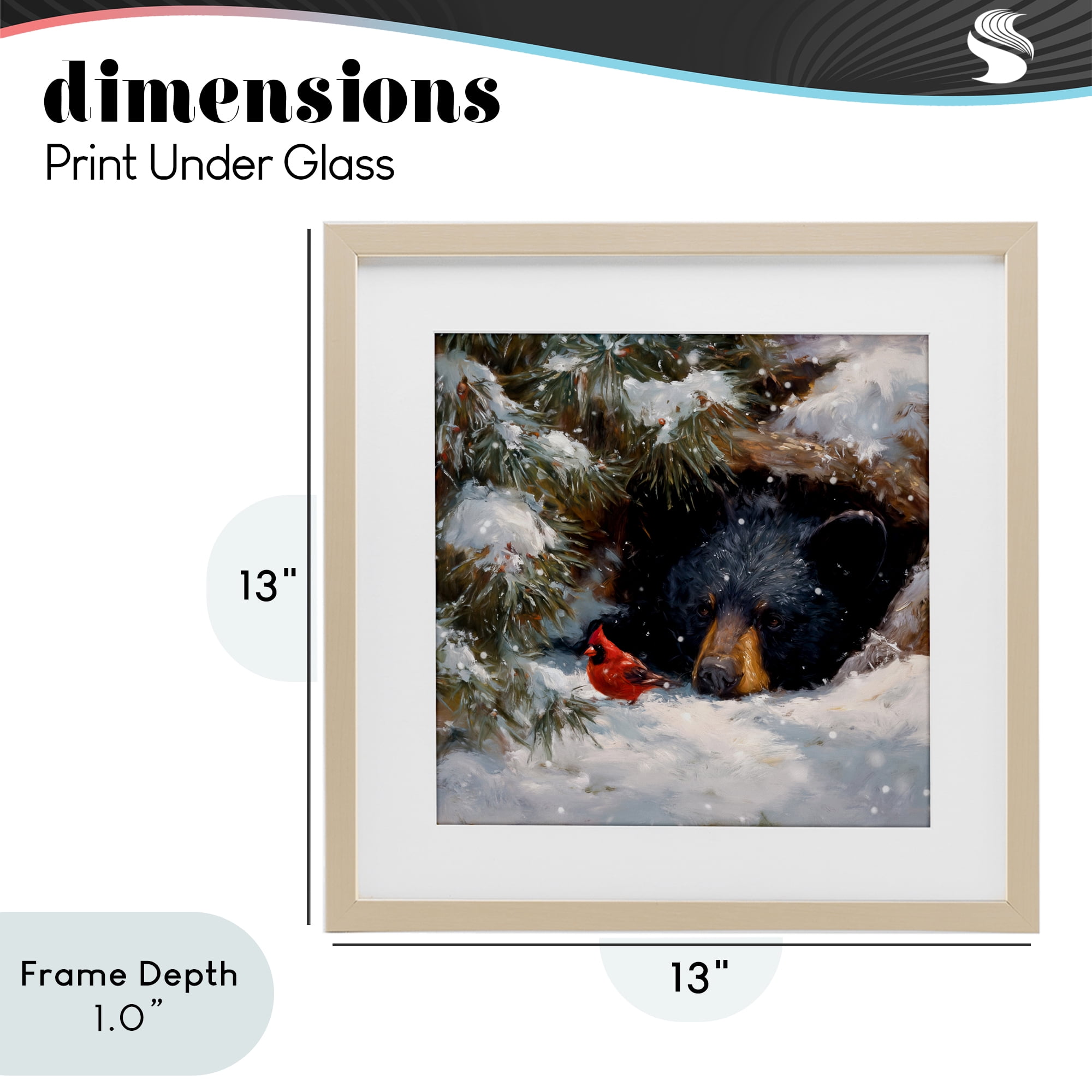 Stupell Industries Warm Watch From The Den Birch Framed Print Under Glass, design by Tina LeCour