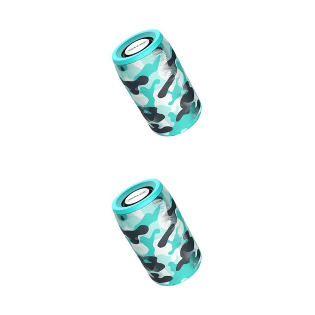 Altavoz inalámbrico Sidaley Subwoofer Bluetooth a prueba de agua camuflaje verde 2Conjunto