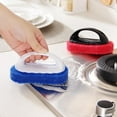 thumbnail image 3 of Cheers.US 2 Pcs Dish Brush, Kitchen Dish Scrub Brush with Handle, Dish Washing Scrubber Kitchen Sponge Bathtub Pool Scrub Brush Strong Scouring Dish Washing Cleaning Brush, 3 of 7
