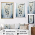 thumbnail image 4 of Designart "Blue Dreamcatcher Threads III" Dream catcher Wall Art Living Room, 4 of 7