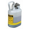Justrite Type I Safety Can,1 gal.,White,12-3/4" H 12162
