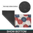 thumbnail image 6 of Geometric Flower and Dahlia Beige Anti Fatigue Kitchen Rugs Set Of 2, Non Slip Washable Decorative Floor Mats for Kitchen Sink Laundry, 17"x30" and 17"x47", 6 of 6
