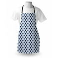 thumbnail image 3 of Ikat Apron Traditional Classic Pattern in Blue Tones and Modern Style Ethnic, Unisex Kitchen Bib Apron with Adjustable Neck for Cooking Baking Gardening, Navy Blue Baby Blue and White, by Ambesonne, 3 of 3