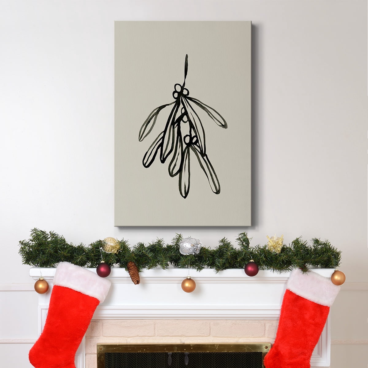 Mistletoe Sketch II- Gallery Wrapped Canvas