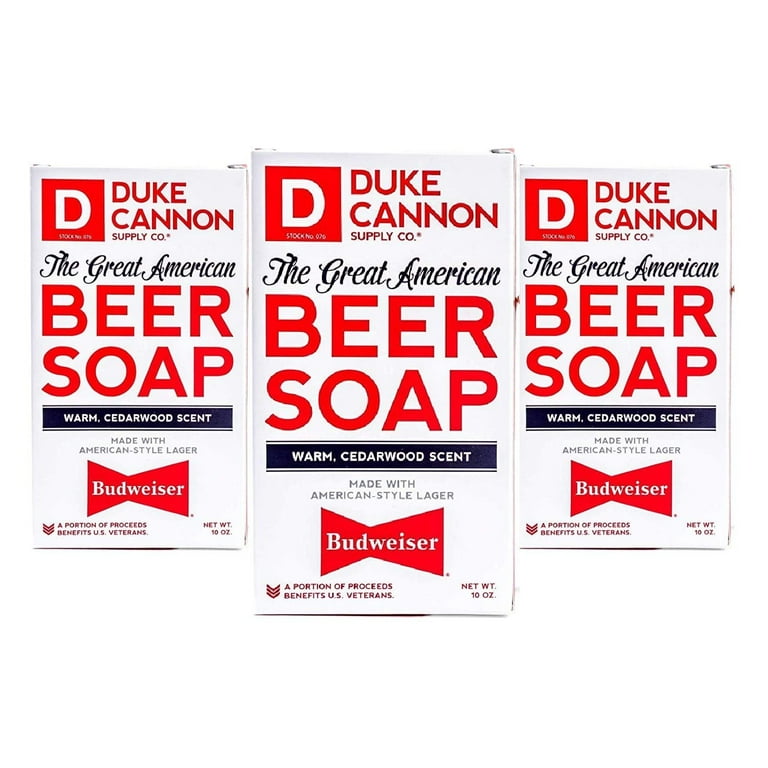 Duke Cannon Supply Co. Beer Soap, Warm, Cedarwood Scent - 10 oz