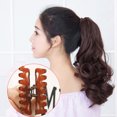 thumbnail image 4 of Extension de Queue de Cheval, Perruque à Pince Synthétique 8 Pouces Pince Ondulée Extensions de Cheveux avec Pince à Pince pour Femmes, 4 of 8