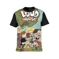 thumbnail image 3 of The Loud House Tee Men's Short Sleeve Printed T-Shirt Casual Wear Round Neck Trendy Shirts Versatile Outfit Top M, 3 of 5