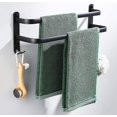 thumbnail image 1 of Bathroom Towel Racks, Black Wall Mounted Towel Bars For Shower-SinKeeU, 1 of 5