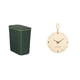 thumbnail image 1 of Combinación De Cubo De Basura De Cocina Que Ahorra Espacio Y Reloj De Pared De Madera Nórdica Moderna Para Baño, Sala De Manualidades, Dormitorio, Oficina, Decoración Del Hogar, 1 of 8