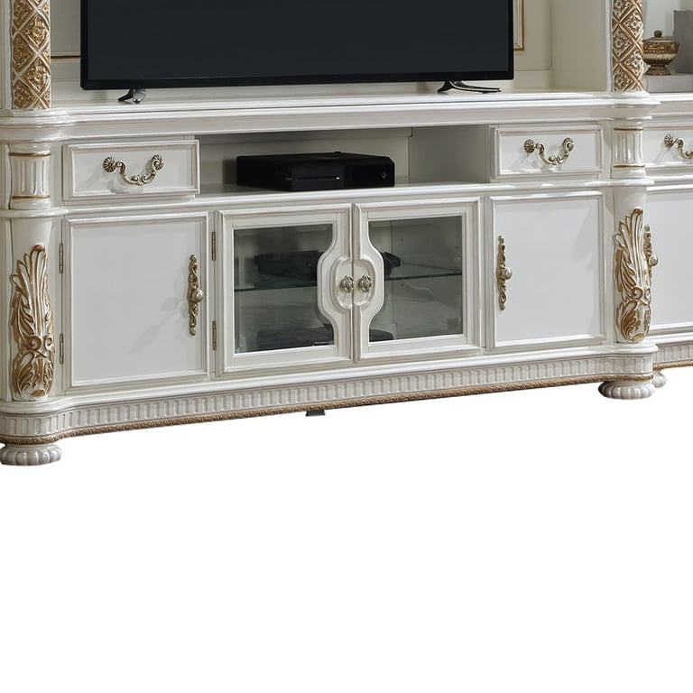 ACME Vendome Transitional Wood Entertainment Center in Antique