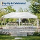 thumbnail image 5 of Carpa Cenador Plegable para Exterior 3x6M - Impermeable y Resistente - Montaje Fácil por Una Perfil - Altura Ajustable - Incluye Bolsa de Transporte, 4 Bolsas de Peso, 8 Estacas y 4 Cuerdas, 5 of 7
