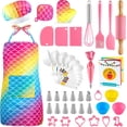 thumbnail image 1 of GIFTINBOX Kids Baking Set for Girls, Real Cooking Sets with Chef Apron and Hat Baking Tools, 1 of 7
