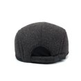 thumbnail image 2 of Gorra plana de invierno para hombre con orejeras, mezcla de lana, estilo Gatsby, 2 of 3