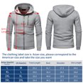 thumbnail image 5 of Htwon Hoodies for Men Mens Plain Hoodie Hooded Zip Up Jacket Men's Sports Hoodies for Men, 5 of 8