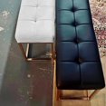 thumbnail image 2 of Heavenly Collection Beige Velvet Bench, Velvet Bench with Gold Stainless Steel, Stainless Steel Bench, Polished Bench, Velvet Bench, Gold Bench, Entryway Bench, 2 of 6