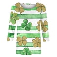 thumbnail image 5 of successthop St Patricks Day Ladies Tops and Blouses 3/4 Sleeve Dressy Green Round Neck Polyester Casual St. Patricks Day Blouse Tops for Irish Themed Gifts L, 5 of 5