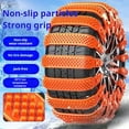 thumbnail image 3 of Primegos 10 Pcs Tire Snow Chains Anti-Slip Tire Chain Universal Car Snow Chains for SUVs Trucks Emergency Adjustable Snow Chains for Rain Snow Sand Mud, 3 of 8