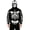 Black, variant on XIAOCHA Mens Oversized Halloween Hoodie Zipper‑Face Hood Ornate Swirl Mask Inner Graphic Hoodies Sweatshirt, Black, Sizes L