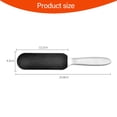 thumbnail image 2 of Pedicure Foot File,Coarse/Fine Double Side and Reusable Stainless Steel Cracked Skin Corns Callus Remover Foot Care Tool-Silver, Black-24.8 x 4.5cm, 2 of 5