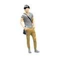 thumbnail image 3 of QccHieUs 1:64 Mini Figure Model Art Crafts Collection Simulation People Figure Artificial Man In Gray, 3 of 9