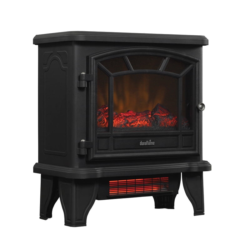 Duraflame, Infrared Quartz Electric Fireplace Stove Heater, Black