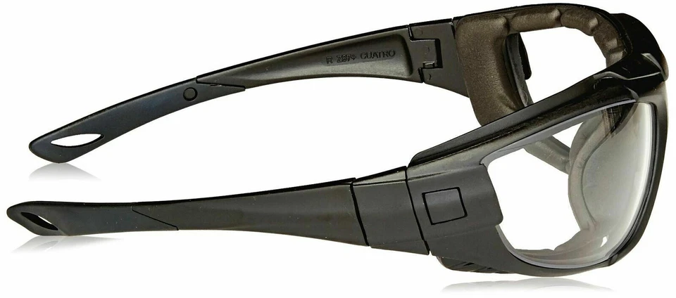 CIRCLE- Radians Cuatro 4-In-1 Clear/Anti Fog Safety Glasses Hybrid Goggles Foam Padded