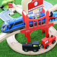 thumbnail image 2 of HYPERLIVING Tren a Pilas Conexión Magnética, Tren Interurbano con Figuras para Juguetes de Tren de Madera, Juguete de Tren Locomotora para Niños Pequeños de 3 4 a 5 Años (sin Batería Ni Vía), 2 of 8