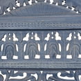 thumbnail image 4 of Benjara Jumbo 4 Panel Folding Room Divider Screen- Antique Blue Mango Wood, 4 of 16