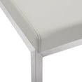 thumbnail image 5 of TOV Furniture Parma Light Grey Vegan Leather Counter Stool with Silver Legs - Set of 2, 5 of 9