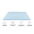 3 in. Gel Infused Memory Foam Queen Mattress Topper