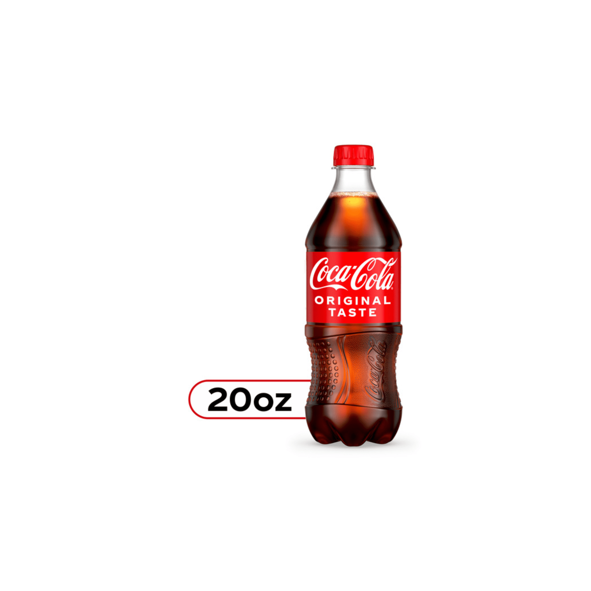 Coca-Cola Classic Original Cola Soda, 20 fl oz Plastic Bottles, 24 Pack