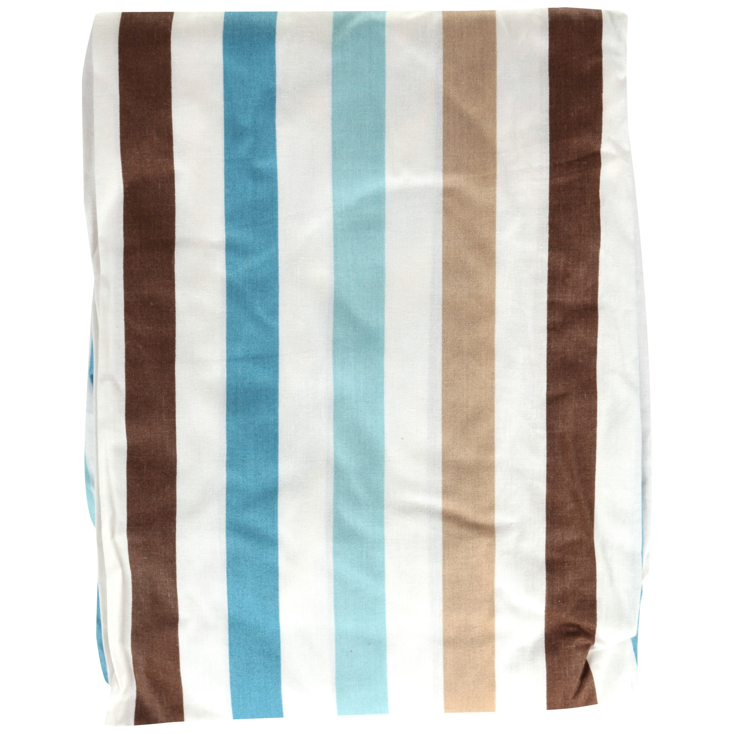 Bacati Mod Diamond Aqua & Chocolate Stripes Crib Fitted Sheets 2 ct Pack 27" x 52”